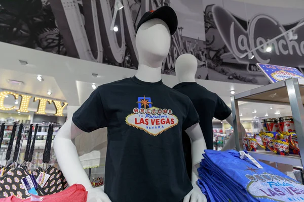 Las Vegas Nevada Mayo 2018 Camiseta Las Vegas Tienda Souvenirs —  Fotos de Stock