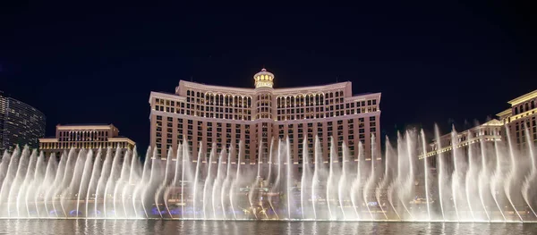 Las Vegas Nevada May 2018 Fountains Bellagio Night Las Vegas — Stock Photo, Image