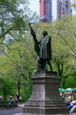 New York, ABD - 8 Mayıs 2018: Sahne, Central Park, bahar NYC