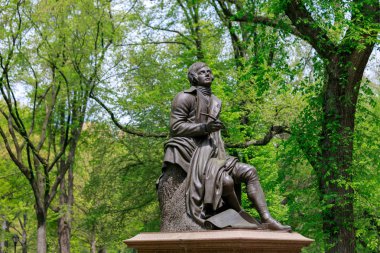 New York, ABD - 8 Mayıs 2018: Sahne, Central Park, bahar NYC
