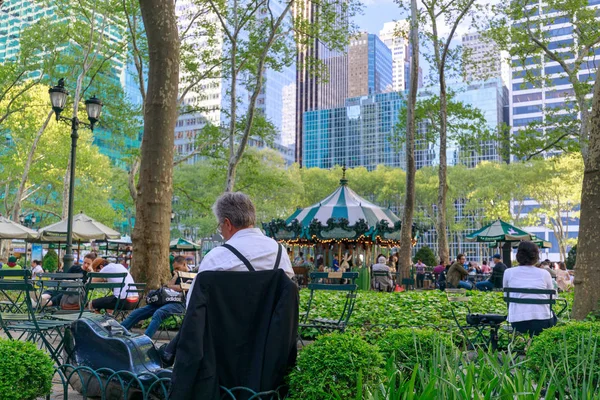 New York Vereinigte Staaten Mai 2018 Menschen Genießen Einen Frühlingstag — Stockfoto