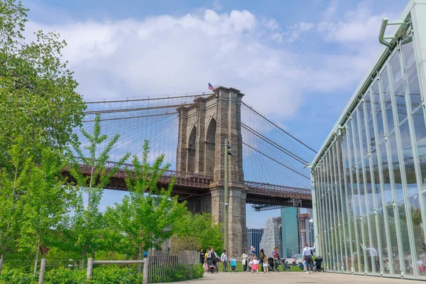 Manhattan New York City Mei 2018 Jane Carousel Brooklyn Bridge — Stockfoto