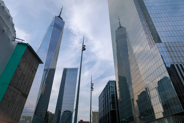 Manhattan Nova York Maio 2018 Vista Arranha Céu Centro Comércio — Fotografia de Stock