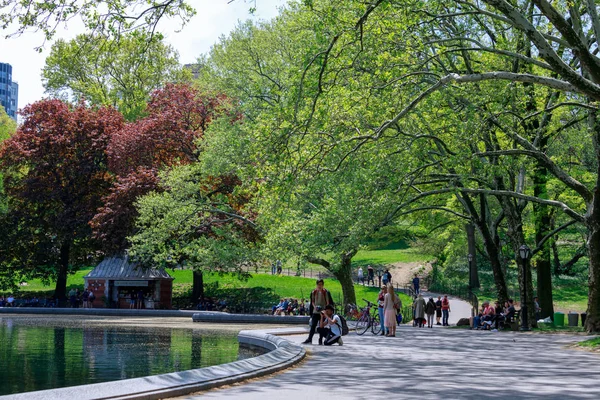 New York Usa Mai 2018 Landschaft Des Central Parks Frühling — Stockfoto