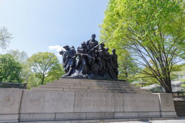 New York, ABD - 8 Mayıs 2018: Sahne, Central Park, bahar NYC