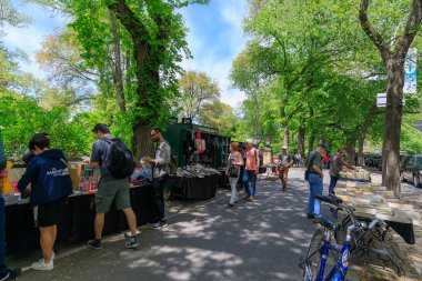 New York, ABD - 12 Mayıs 2018: Strand Kitabevi Nyc Manhattan'daki Central park yakınındaki