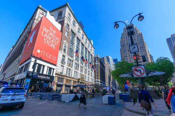 Nueva York Estados Unidos Mayo 2018 Historic Macy Herald Square — Foto de Stock