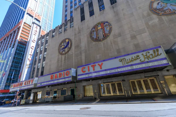 Nova Iorque Eua Maio 2018 Vista Histórico Radio City Music — Fotografia de Stock