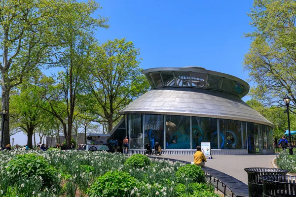 Nueva York Estados Unidos Mayo 2018 Carrusel Seaglass Battery Park — Foto de Stock