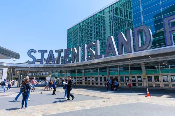 Nueva York Estados Unidos Mayo 2018 Terminal Ferries Staten Island — Foto de Stock