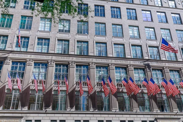 New York Verenigde Staten Mei 2018 Amerikaanse Vlaggen New York — Stockfoto