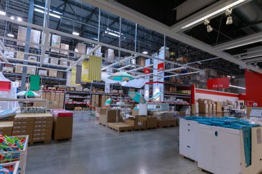 Portland, Oregon - 14 Mayıs 2018: İç IKEA mağazası. IKEA dünyanın en büyük mobilya perakendeci olduğunu.