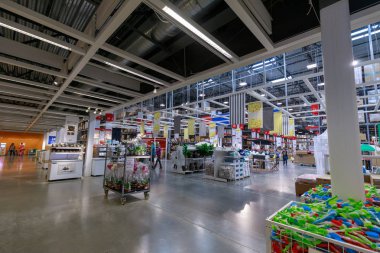 Portland, Oregon - 14 Mayıs 2018: İç IKEA mağazası. IKEA dünyanın en büyük mobilya perakendeci olduğunu.