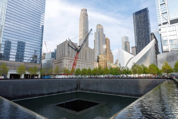 Manhattan New York City 2018 Május World Trade Center Memorial — Stock Fotó