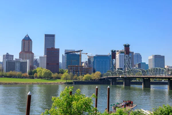 Portland Oregon Amerika Birleşik Devletleri Nisan 2018 Waterfront Park Hawthorne — Stok fotoğraf