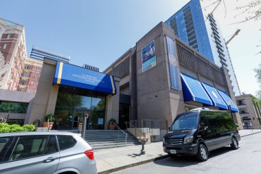 Portland, Oregon, Amerika Birleşik Devletleri - 26 Nisan 2018: Oregon tarihsel toplum Müzesi, South Park blokları