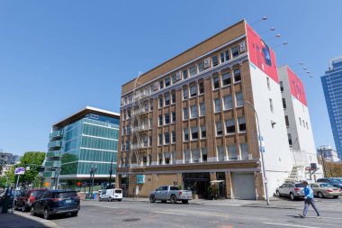 Portland, Oregon, Amerika Birleşik Devletleri - 26 Nisan 2018: Şehir Portland bahar sezonu toplayan
