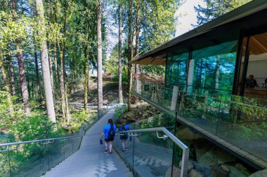 Portland, Oregon, Amerika Birleşik Devletleri - 26 Nisan 2018: Güzel Japon Bahçe Portland bahar sezonu