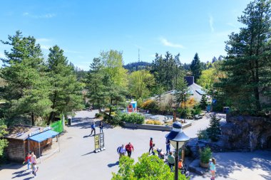 Portland, Oregon, Amerika Birleşik Devletleri - 24 Nisan 2018: Sahne, Oregon, Washington Park, Portland bulunan Hayvanat Bahçesi,