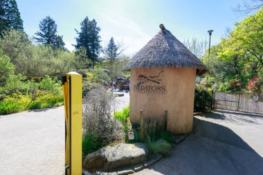 Portland, Oregon, Amerika Birleşik Devletleri - 24 Nisan 2018: Sahne, Oregon, Washington Park, Portland bulunan Hayvanat Bahçesi,