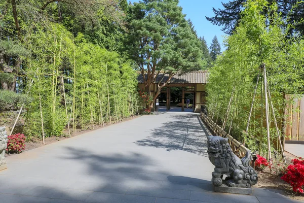 Portland Oregon Verenigde Staten April 2018 Mooie Japanse Tuin Portland — Stockfoto