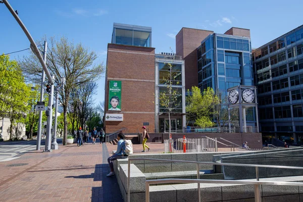 Portland Oregon Abril 2018 Vista Del Campus Universidad Estatal Portland — Foto de Stock