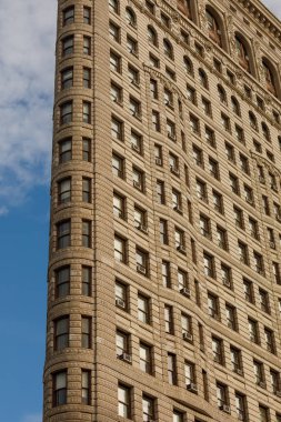 Manhattan, New York City - 12 Mayıs 2018: Manhattan, New York City, New York, Amerika Birleşik Devletleri tarihi Flatiron Binası detayını