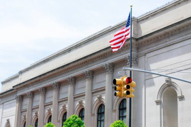 New York sarı trafik lambasından müze caddesine
