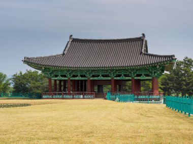 Donggung Palace and Wolji Pond in Gyeongju, South Korea clipart