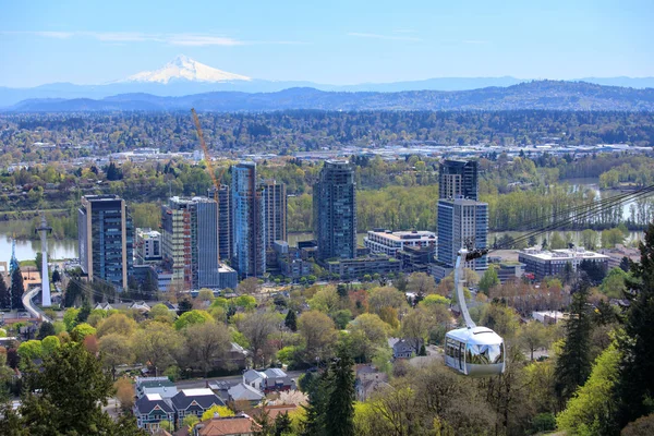 Portland Oregon Usa April 2018 Die Portland Luftseilbahn Oder Ohsu — Stockfoto