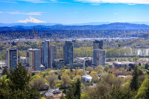 Portland Oregon Usa April 2018 Die Portland Luftseilbahn Oder Ohsu — Stockfoto