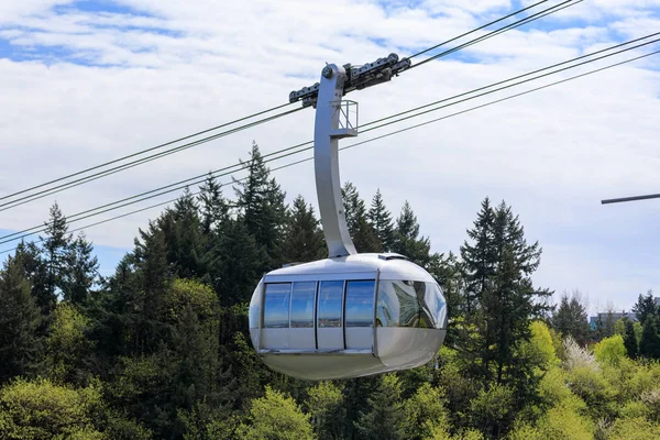Portland Aerial Tram Ohsu Spårvagn Mellan Stadens Södra Waterfront District — Stockfoto