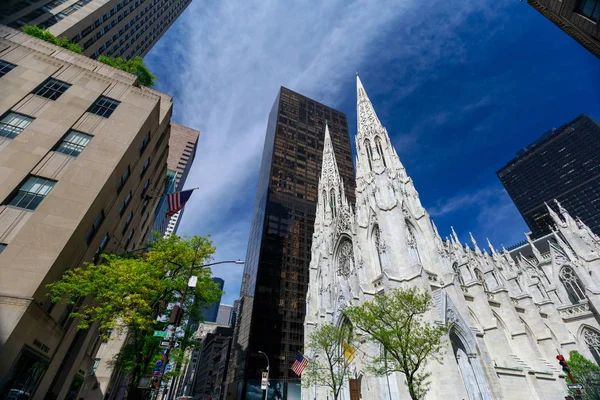 2018年5月12日 纽约曼哈顿圣帕特里克大教堂 — 图库照片