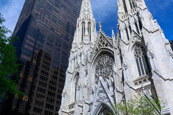 Nueva York Estados Unidos Mayo 2018 Catedral San Patricio Manhattan — Foto de Stock
