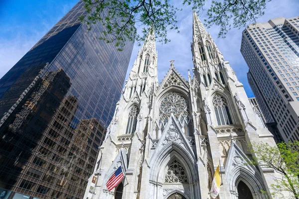 Nueva York Estados Unidos Mayo 2018 Catedral San Patricio Manhattan — Foto de Stock