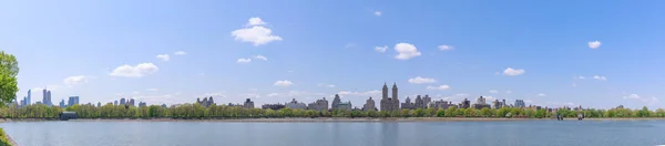 Batı Central Park Manzarası Jacqueline Kennedy Rezervuar Yüksek Çözünürlüklü Panoraması — Stok fotoğraf