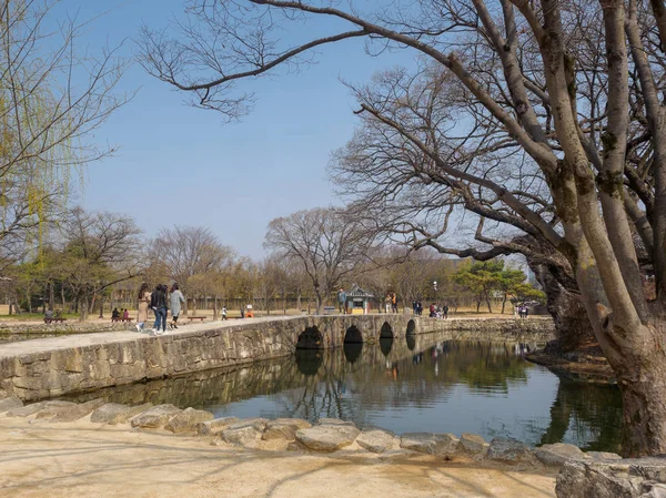 Namwon Corée Sud Mars 2018 Paysage Jardin Gwanghalluwon Printemps — Photo