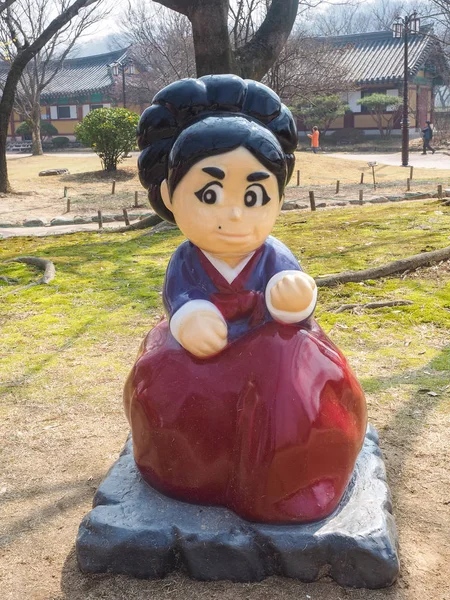 Namwon Corea Del Sur Marzo 2018 Escultura Carácter Cuento Chunhyang — Foto de Stock