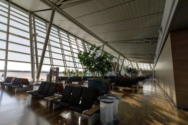 Incheon Havalimanı Incheon, Güney Kore - 7 Nisan 2018: görünüm içinde