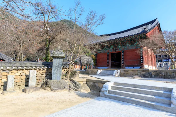 2018 風景の華厳寺 古代韓国の仏教寺智異山国立公園 — ストック写真