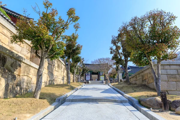 Gurye Südkorea März 2018 Landschaft Des Hwaeomsa Tempels Des Antiken — Stockfoto