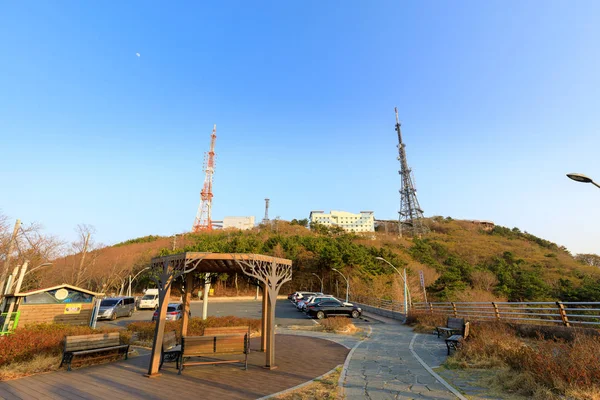 Busan Corée Sud Mars 2018 Paysage Sommet Montagne Hwangnyeongsan — Photo