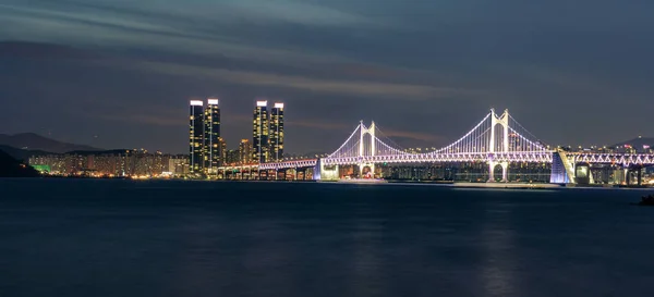 Ponte Gwangan Busan City Coreia Sul — Fotografia de Stock