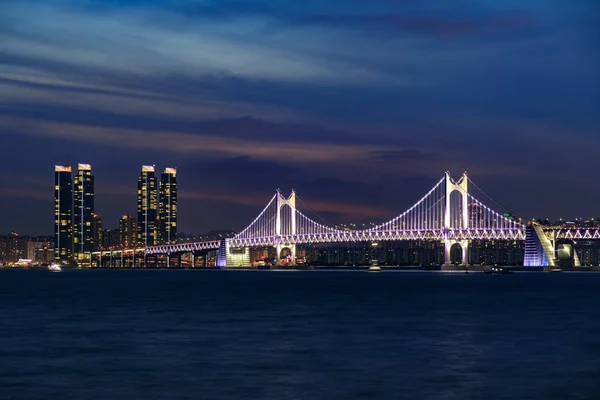 Gwangan Brücke Busan Südkorea — Stockfoto