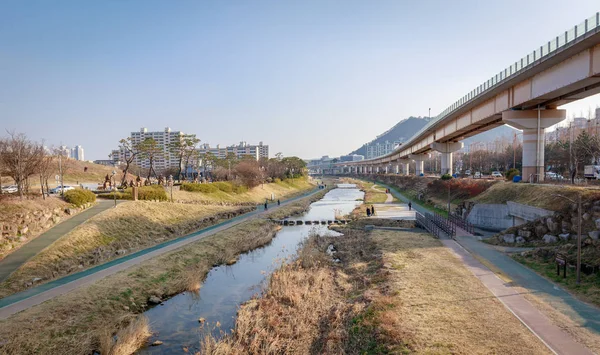 Paisaje Del Parque Del Arroyo Gimhae Gimhae Corea Del Sur — Foto de Stock