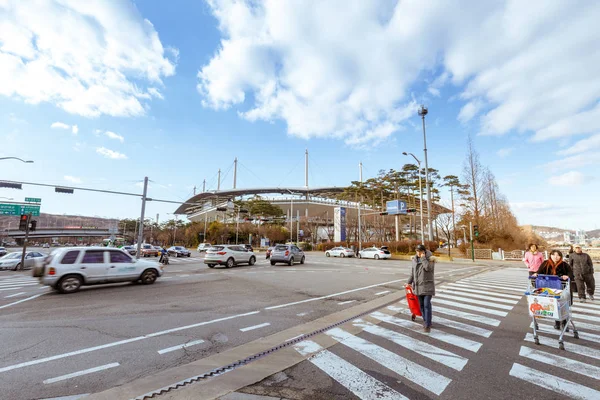 Seoul Dél Korea 2018 Március Seoul Világbajnoki Stadion Található Seongsam — Stock Fotó