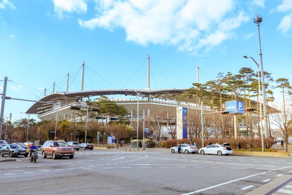 Seoul Korea Południowa Marca 2018 Seul World Cup Stadium Znajduje — Zdjęcie stockowe