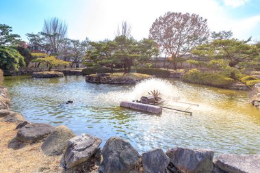 Surowangneung, mezar, Kral bir mirası koruma yerde Gimhae şehir olan Suro, Garden'da Gimhae, Güney Kore - 10 Mart 2018: