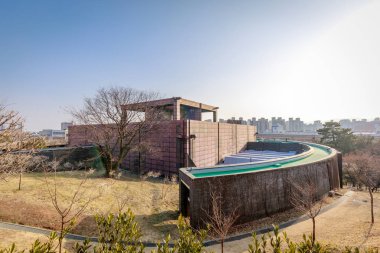 Gimhae, Güney Kore - 10 Mart 2018: bina Gimhae Ulusal Müzesi