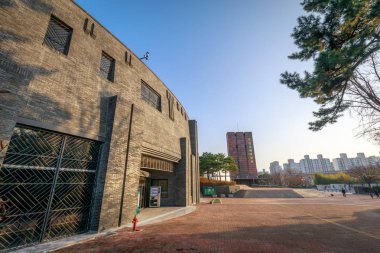 Gimhae, Güney Kore - 10 Mart 2018: bina Gimhae Ulusal Müzesi